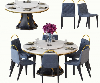 New Chinese Style Dining Table And Chairs-ID:114856596