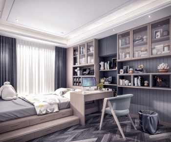 Modern Nordic Style Study Space-ID:439183222