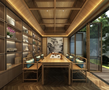 New Chinese Style Tea House-ID:122457462