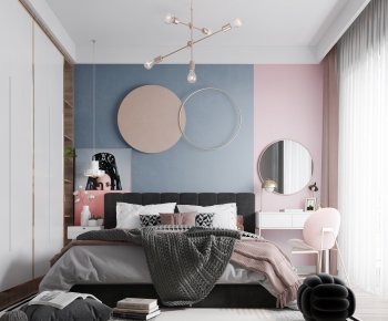 Nordic Style Bedroom-ID:391403591