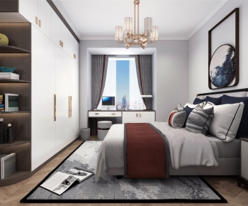 New Chinese Style Bedroom-ID:294877139