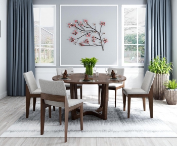 Nordic Style Dining Table And Chairs-ID:311040153