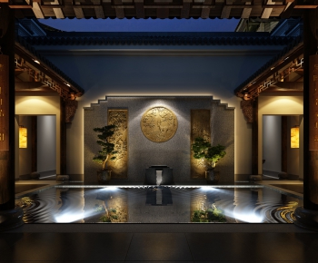 New Chinese Style Courtyard/landscape-ID:633384751