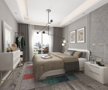 Simple European Style Bedroom-ID:936231119