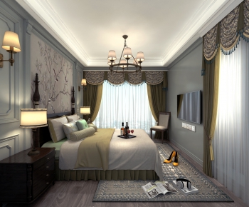 American Style Bedroom-ID:624780875