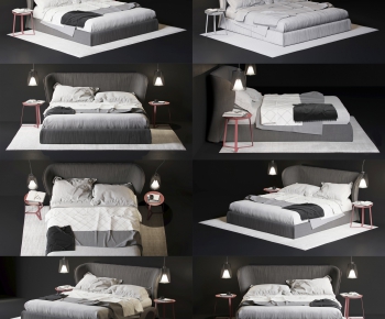 American Style Double Bed-ID:255846242