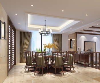 New Chinese Style Dining Room-ID:290185859
