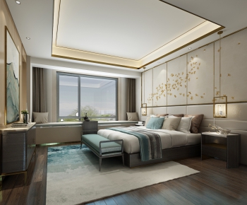 New Chinese Style Bedroom-ID:289605758