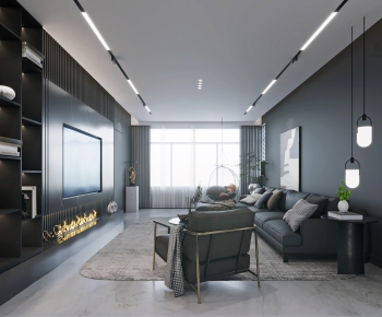 Modern A Living Room-ID:947602687