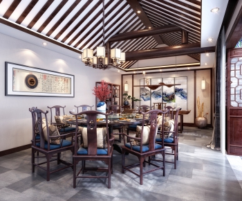 New Chinese Style Dining Room-ID:157641748
