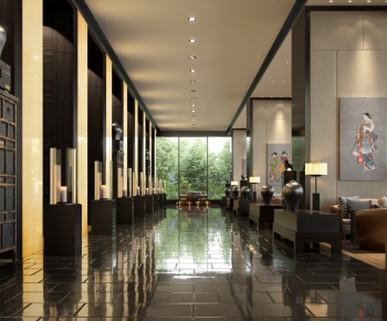 New Chinese Style Lobby Hall-ID:245983943