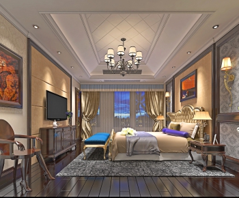 Simple European Style Bedroom-ID:852574752