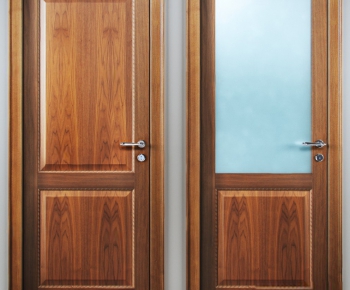 Modern Solid Wood Door-ID:636188466