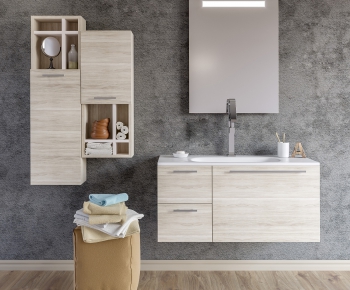 Nordic Style Bathroom Cabinet-ID:632232736
