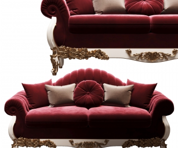 Simple European Style A Sofa For Two-ID:733226267