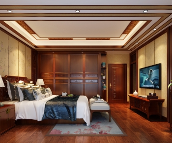 Chinese Style Bedroom-ID:660814693
