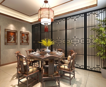 New Chinese Style Dining Room-ID:933562118