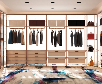 Modern Clothes Storage Area-ID:424444516