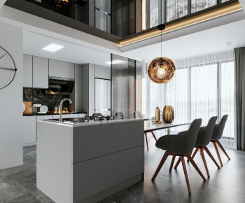 Modern Open Kitchen-ID:751396446