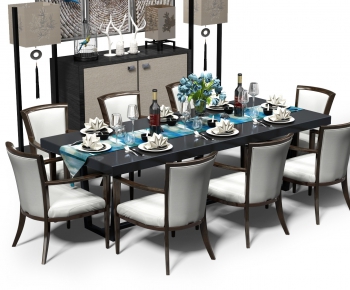 New Chinese Style Dining Table And Chairs-ID:624124259