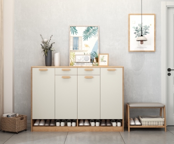 Nordic Style Shoe Cabinet-ID:386191432