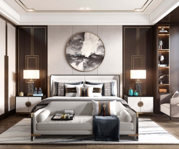 New Chinese Style Bedroom-ID:920886253
