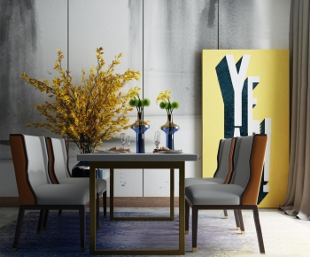Modern Dining Table And Chairs-ID:908897132