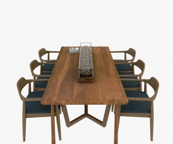 New Chinese Style Dining Table And Chairs-ID:437611723