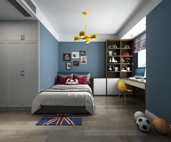 Modern Boy's Room And Son's Room-ID:401231699