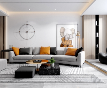 Modern A Living Room-ID:542362549