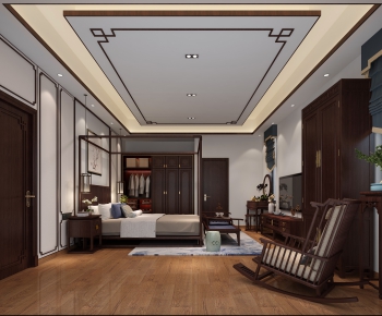 New Chinese Style Bedroom-ID:106259735