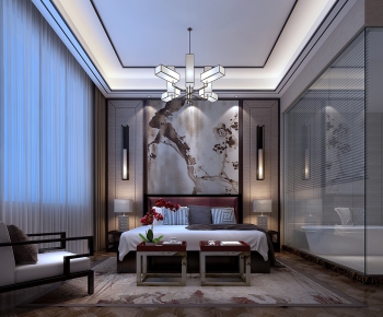 New Chinese Style Bedroom-ID:783869291