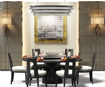 Simple European Style Dining Table And Chairs-ID:514597183
