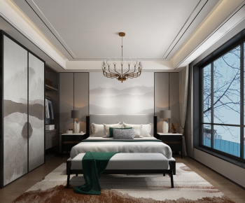 New Chinese Style Bedroom-ID:547184384