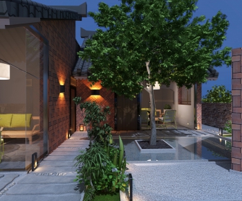 New Chinese Style Courtyard/landscape-ID:460337733