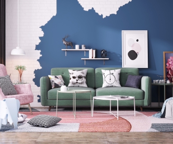 Nordic Style Sofa Combination-ID:542631265