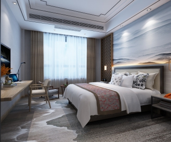 New Chinese Style Bedroom-ID:473046233