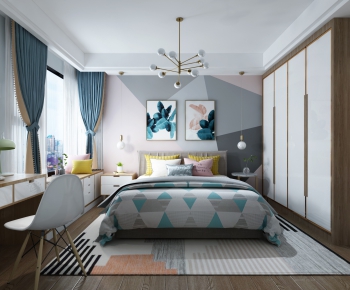 Nordic Style Bedroom-ID:907513661
