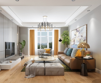 Modern A Living Room-ID:376030132