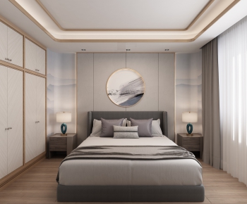 New Chinese Style Bedroom-ID:566656632