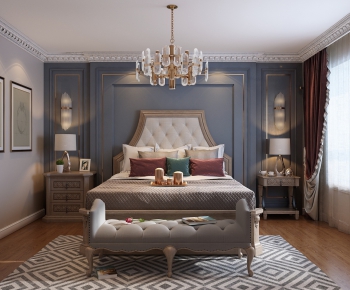 Simple European Style Bedroom-ID:453625621
