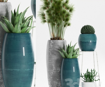 Modern Potted Green Plant-ID:600174565