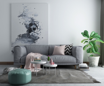 Nordic Style A Sofa For Two-ID:299723827