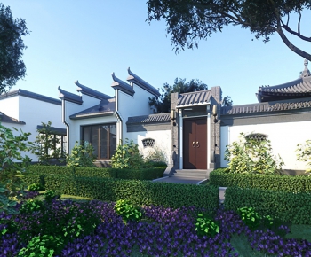 Chinese Style Building Appearance-ID:355567745