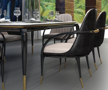 European Style Dining Table And Chairs-ID:970856744