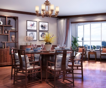 New Chinese Style Dining Room-ID:735315216