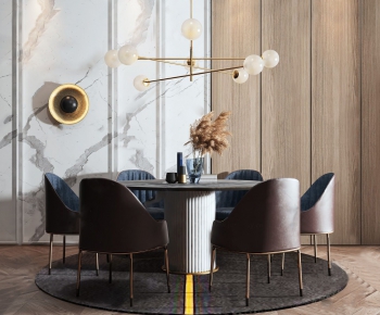 Modern Dining Table And Chairs-ID:755489147