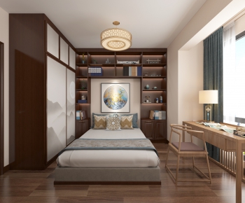 New Chinese Style Bedroom-ID:845062581