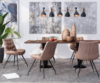 Modern Dining Table And Chairs-ID:685655699