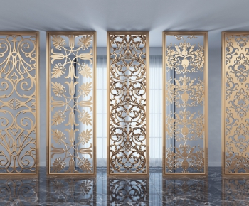 European Style Metal Screen Partition-ID:206593422